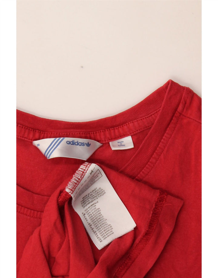 ADIDAS Ženska majica kratkih rukava IT 38 Mali crveni pamuk