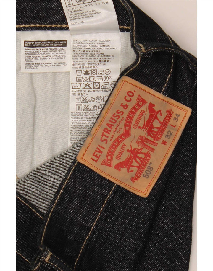 Levi's muške 508 uske traperice W32 L34 tamnoplavi pamuk
