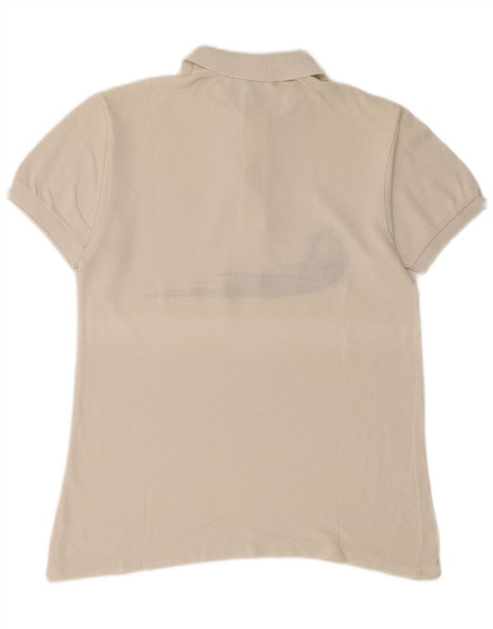 LACOSTE Muška polo majica Veličina 3 Mala bijela pamučna