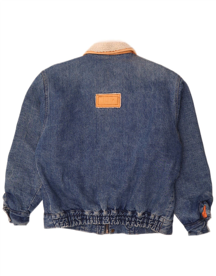 Mash muška traper šerpa jakna UK 40 Large Blue Cotton