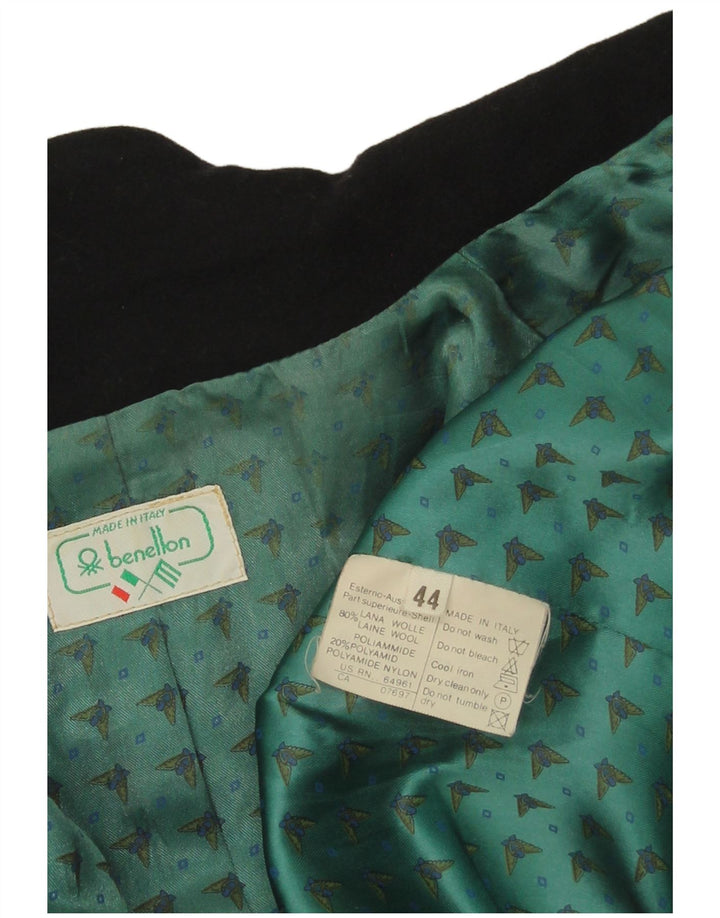 Benetton ženski sako s 1 gumbom IT 44 srednje crna vuna