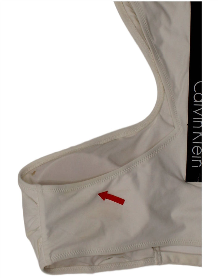Calvin Klein ženski kupaći kostimi s grafičkim motivima, veliki bijeli poliester