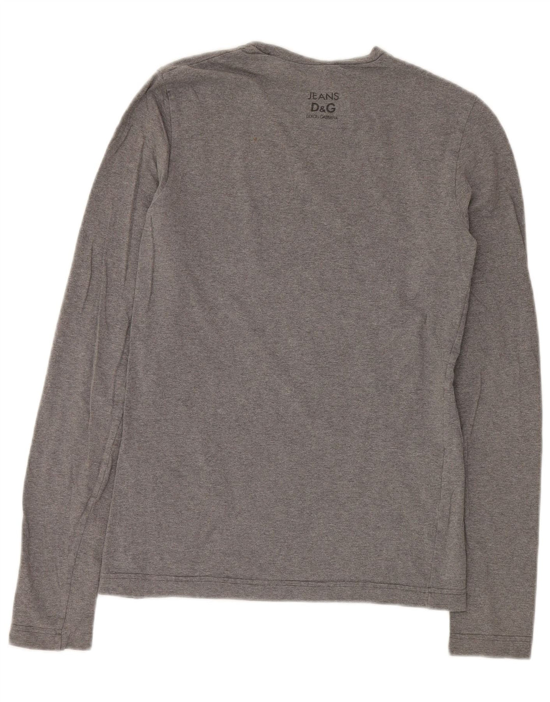 Ženska majica dugih rukava Dolce & Gabbana UK 12 Srednje sivi pamuk