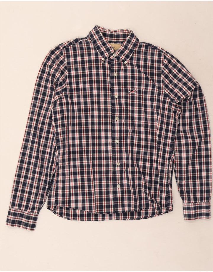 Hollister muška košulja velika tamnoplava karirana pamuk