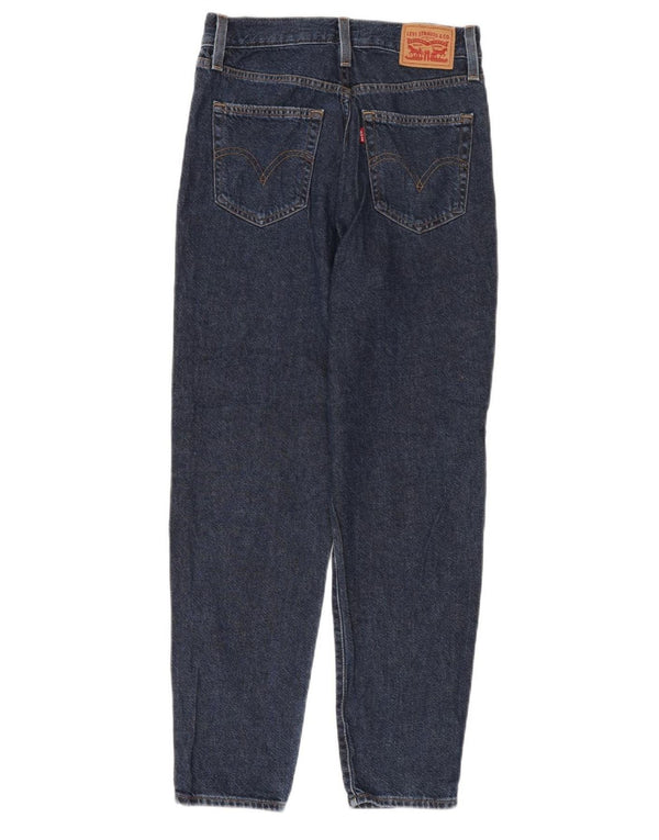 LEVI'S Mom Jean sužene traperice visokog struka W27 L29 tamnoplavi pamuk