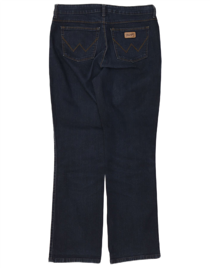 WRANGLER Ženske traperice Regular Bootcut W34 L32 tamnoplavi pamuk