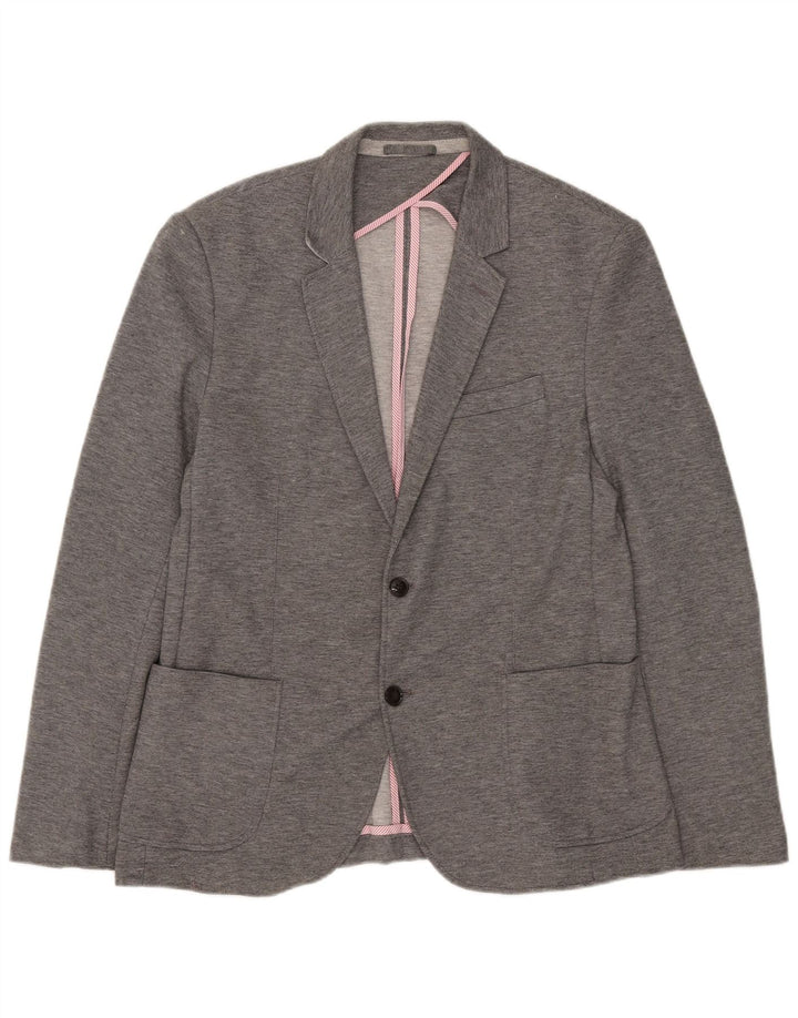 Zara muška jakna sa 2 gumba EU 54 XL sivi poliester