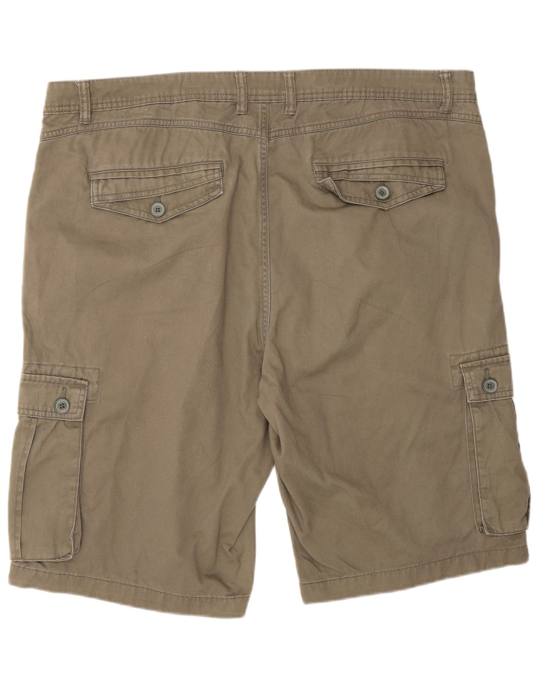 DACK'S Mens Regular Fit Cargo Shorts Size 48 2XL W40 Khaki Cotton