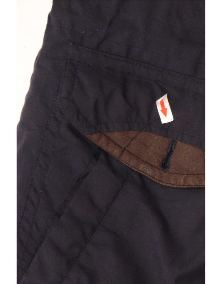 Vintage muška vjetrovka kaput UK 38 Medium tamnoplavi poliester u boji