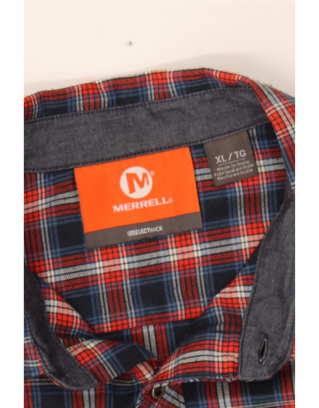 VINTAGE Mens Flannel Shirt XL Red Check Polyester Vintage Vintage and Second-Hand Vintage from Messina Hembry 