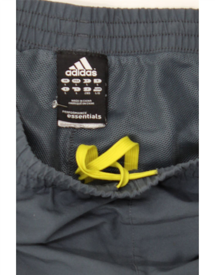 Adidas muške trenirke Climalite, velike sive poliesterske hlače