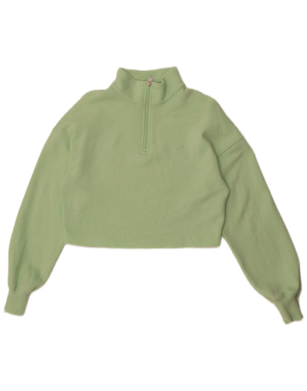Hollister ženska prekomjerna majica s kratkim rukavima UK 10 Small Green