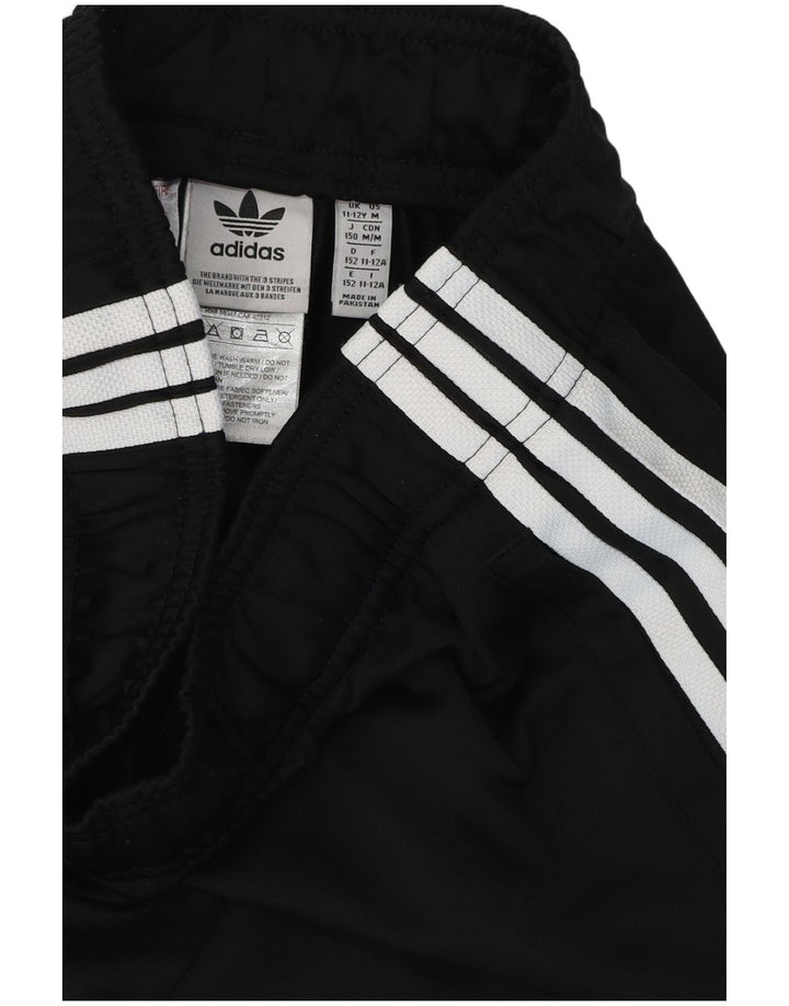 Adidas trenirka za dječake, hlače za trčanje 11-12 godina, crni poliester