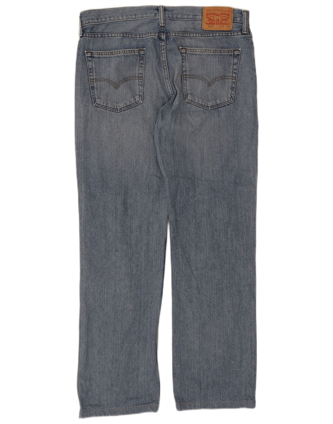 LEVI'S Mens 514 Straight Jeans W34 L30  Blue Cotton