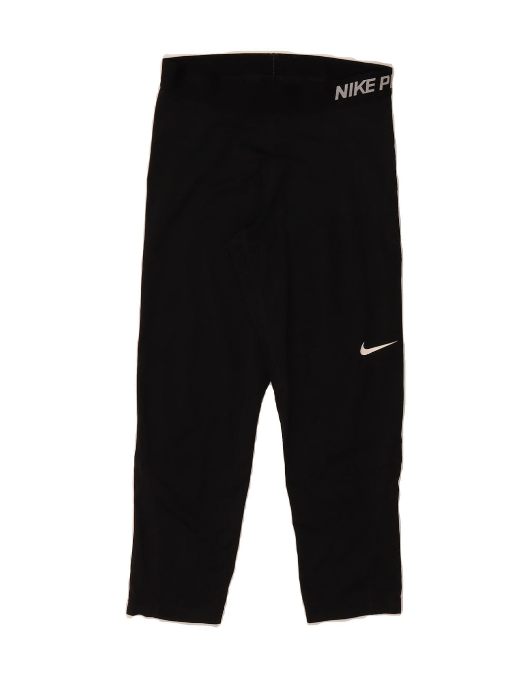 NIKE Womens Dri Fit Graphic Leggings UK 14 Medium  Black Polyester Vintage Nike and Second-Hand Nike from Messina Hembry 
