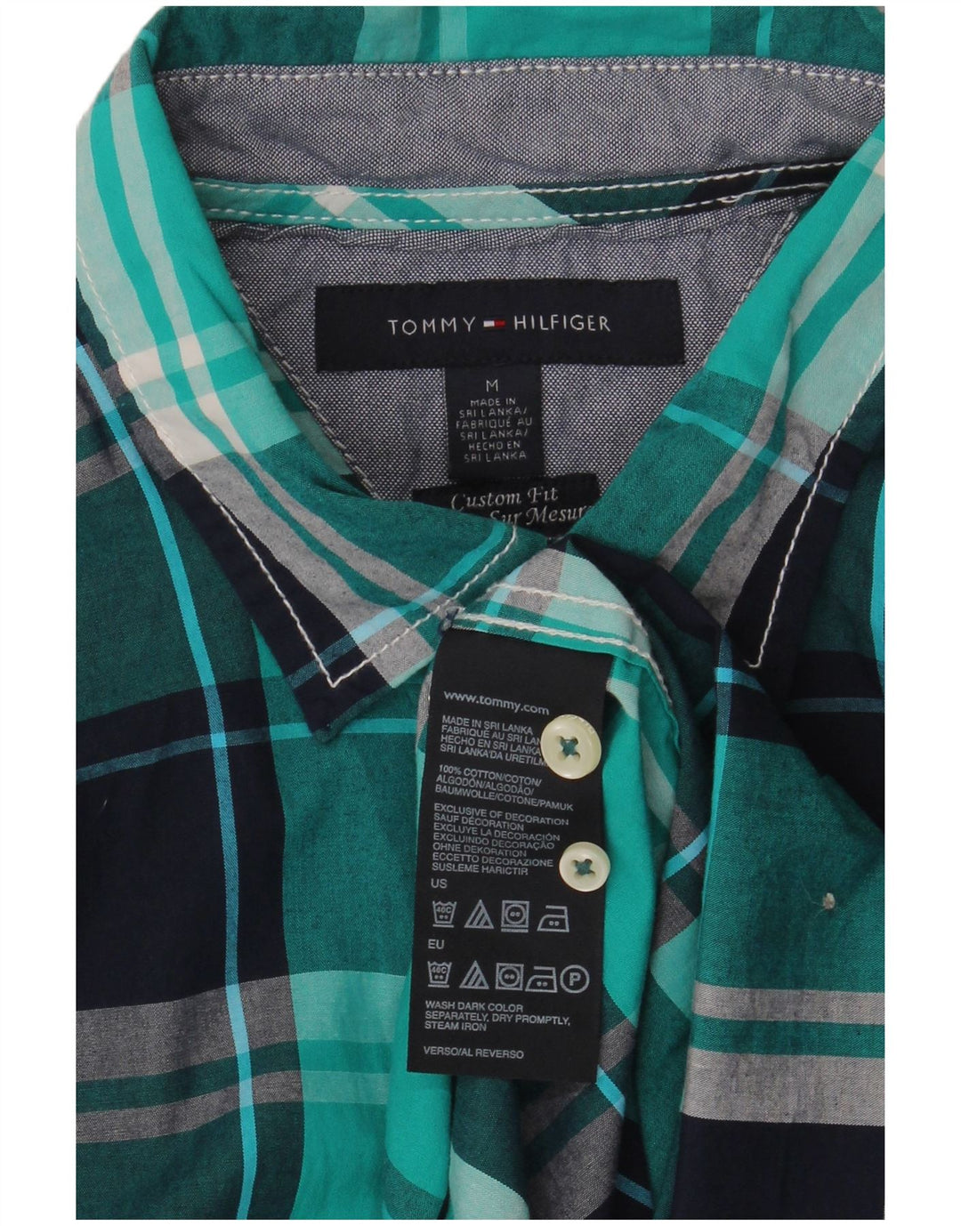 Tommy Hilfiger muška košulja prilagođenog kroja srednje plavi pamuk
