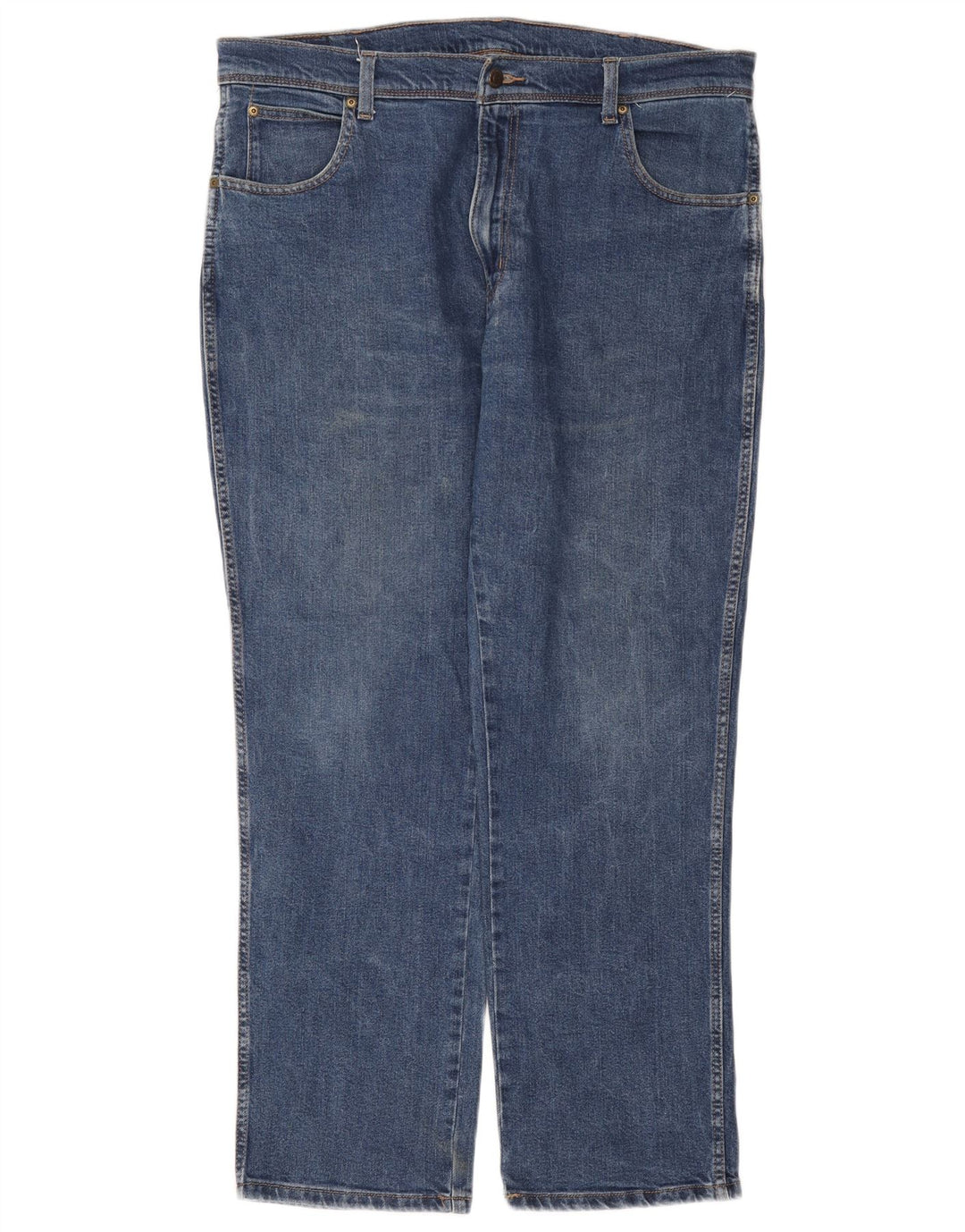 WRANGLER Muške ravne traperice regularnog kroja W38 L30 plavi pamuk