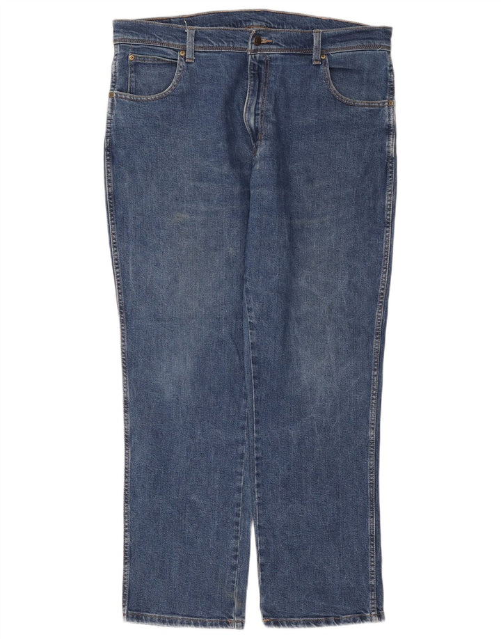 WRANGLER Muške ravne traperice regularnog kroja W38 L30 plavi pamuk