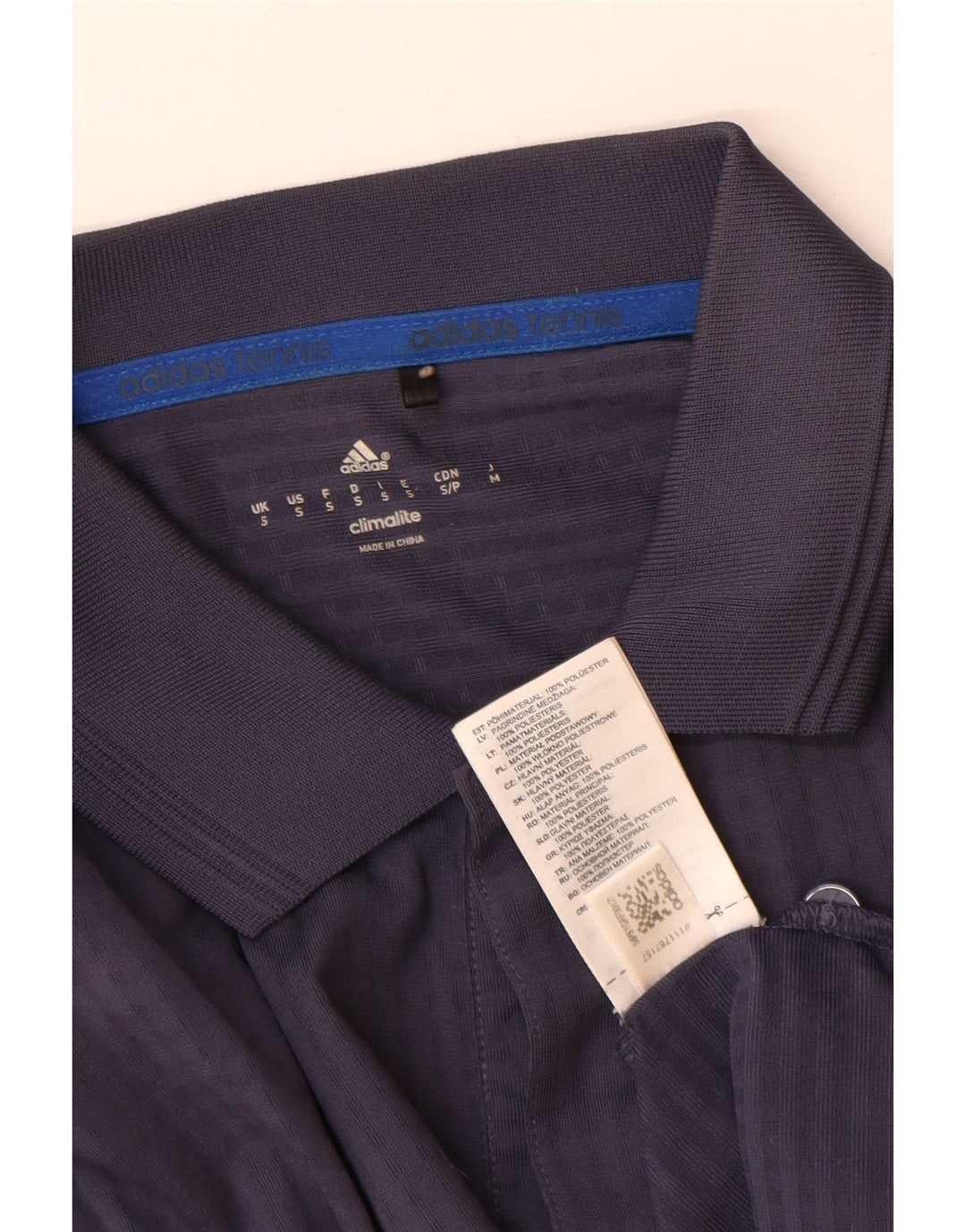 Adidas muška polo majica Climalite mala tamnoplava poliester