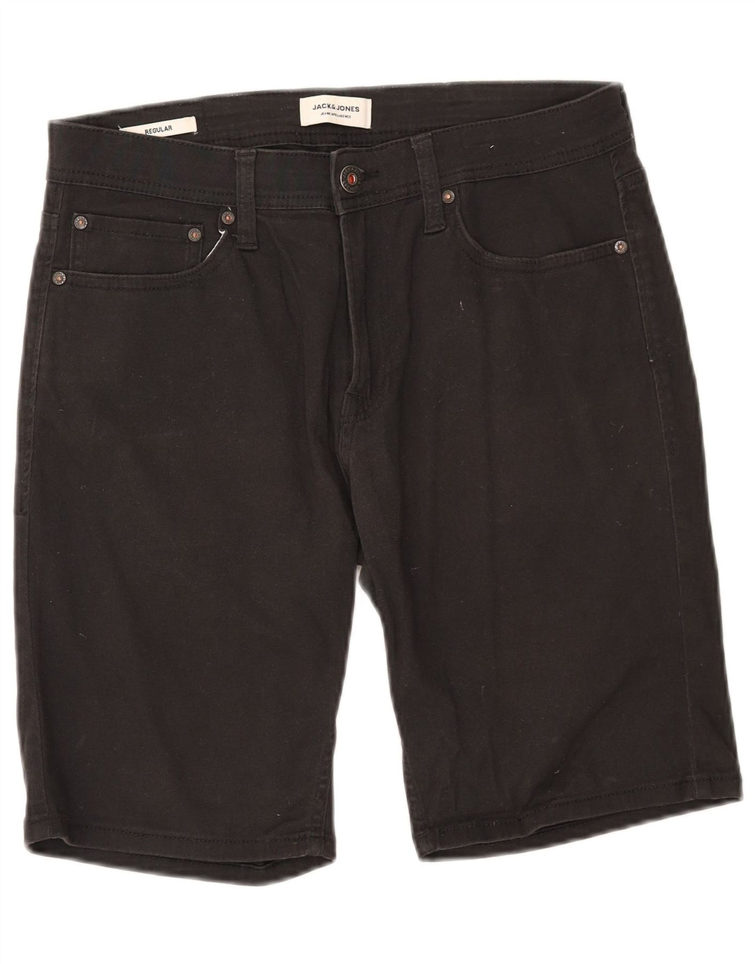 Jack & Jones Regular Casual kratke kratke hlače srednje veličine W32, crni pamuk