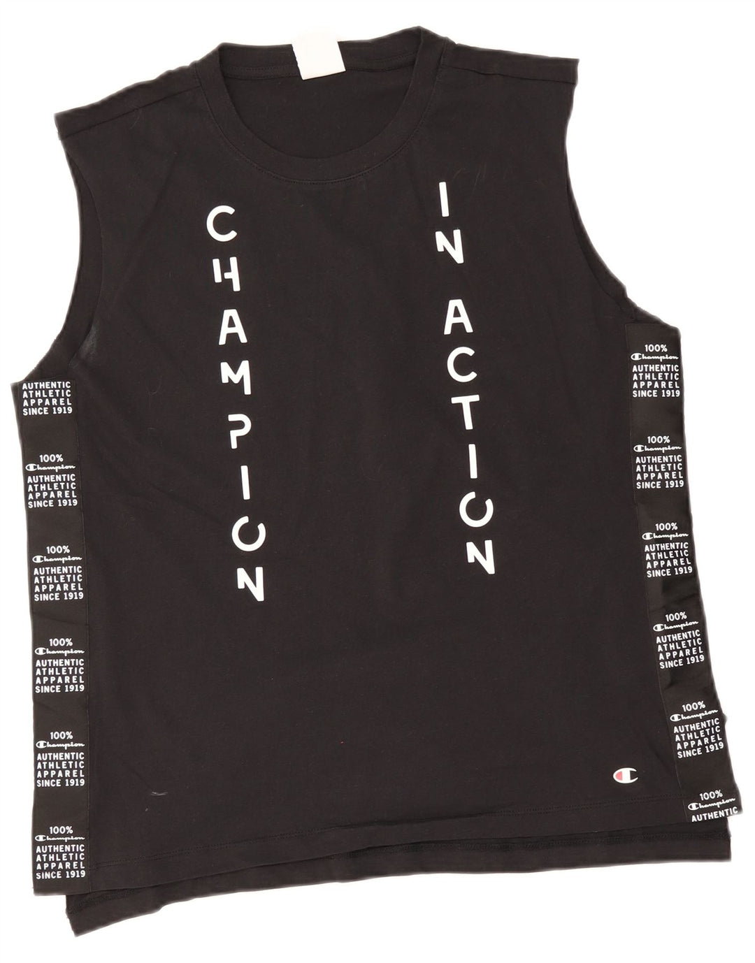 Champion muški grafički prsluk XL crni pamuk