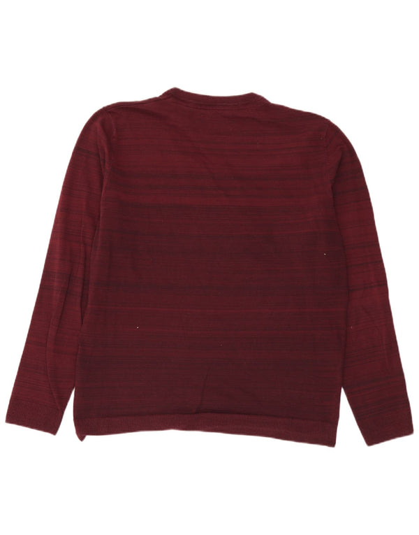 Jack & Jones muški džemper s okruglim izrezom XL, pamuk s bordo prugama