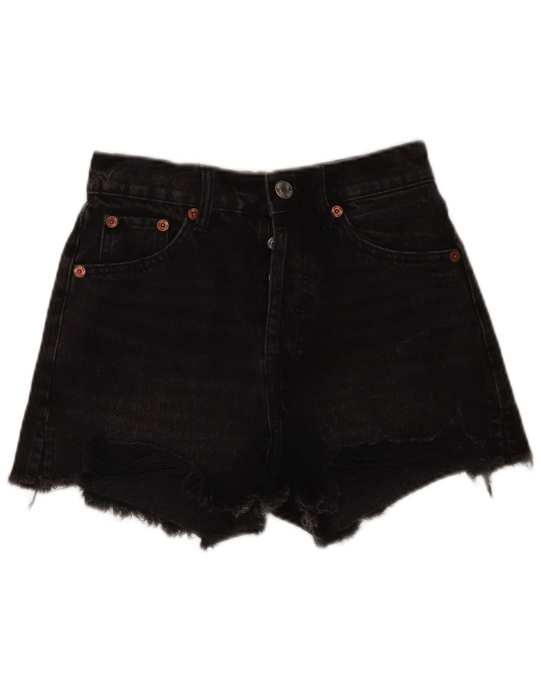 Zara ženske traper kratke hlače EU 34 2XS W24 crne