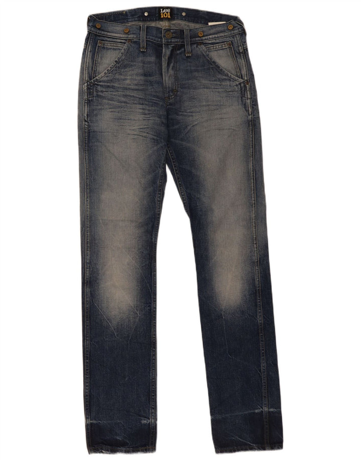 Lee Mens 101 Logger Straight Jeans W30 L34 Plavi pamuk