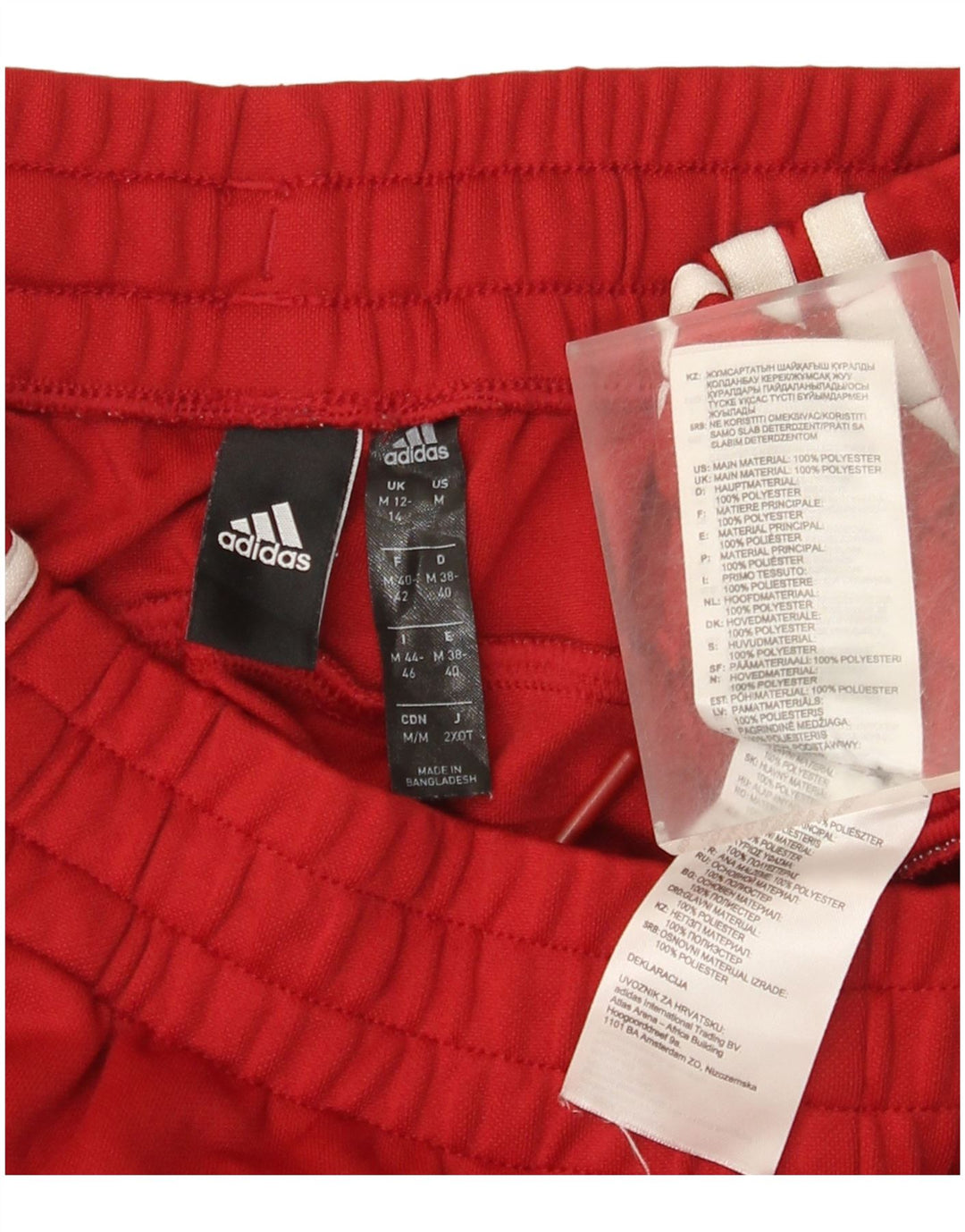Adidas ženske hlače za trenirku UK 12/14 srednje crvene boje od poliestera