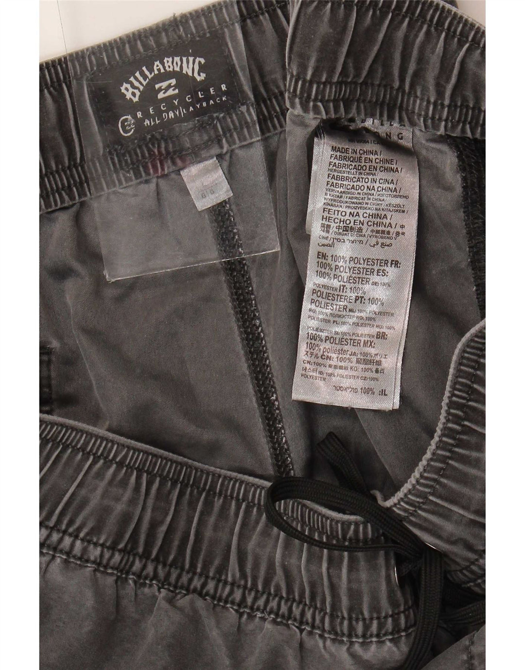 Billabong muške kratke hlače velike W34 sivi poliester