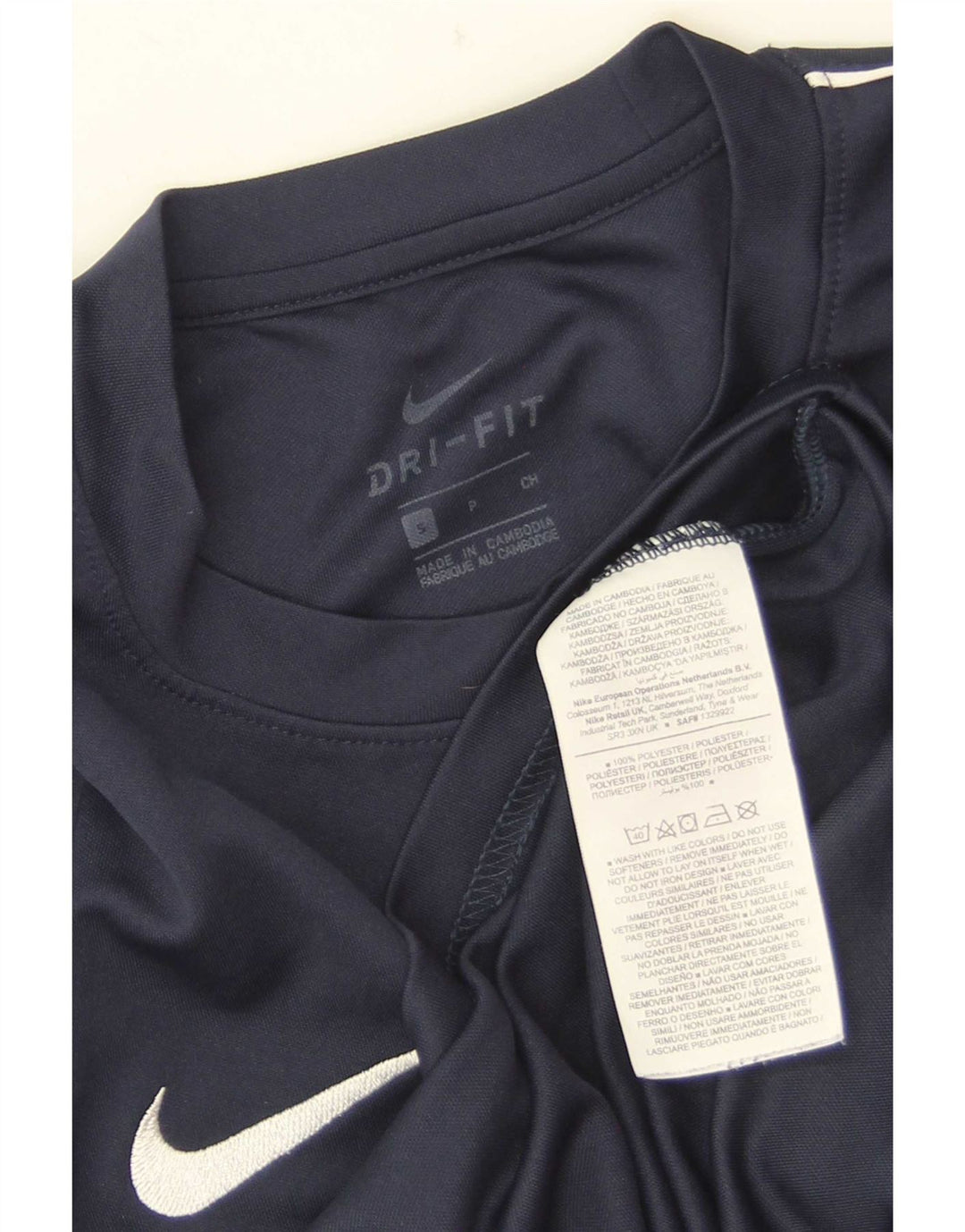 Nike Dri Fit majica kratkih rukava, mali mornarsko plavi poliester