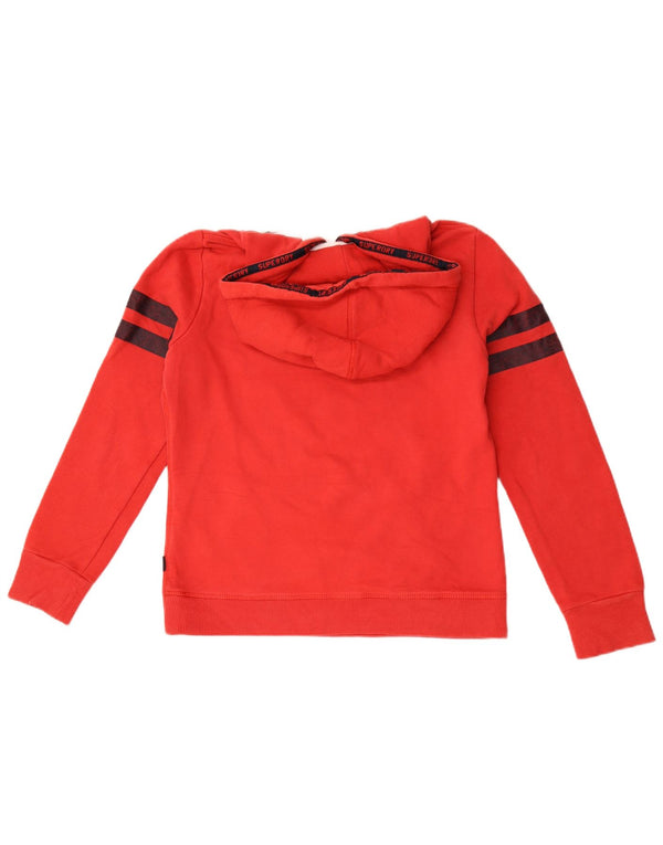 Superdry ženska majica s kapuljačom s kapuljačom UK 12 srednje crvene boje