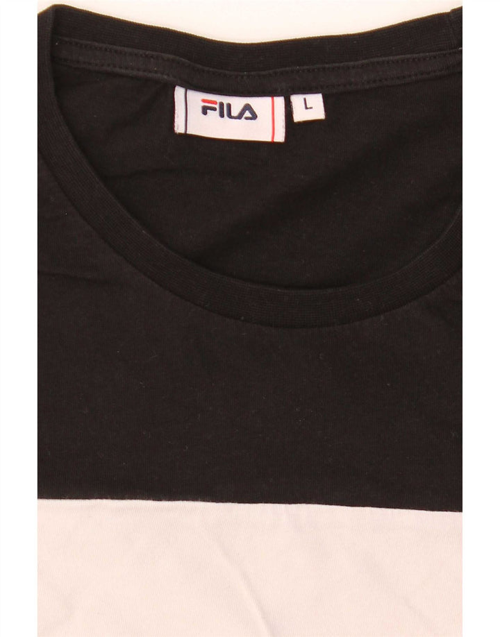 Fila muška majica kratkih rukava s grafičkim motivima, veliki višebojni blok u boji