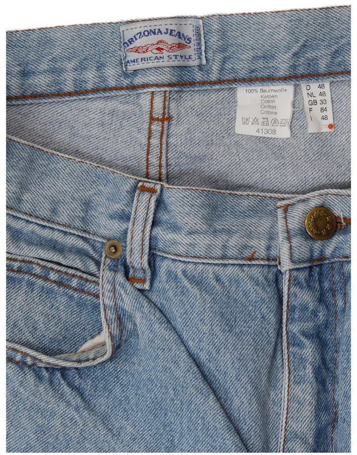 ARIZONA Ženske traper kratke hlače visokog struka W33 veliki plavi pamuk