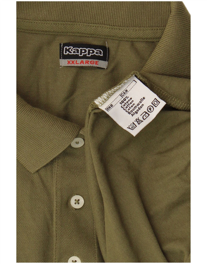 Kappa muška polo majica 2XL kaki pamuk