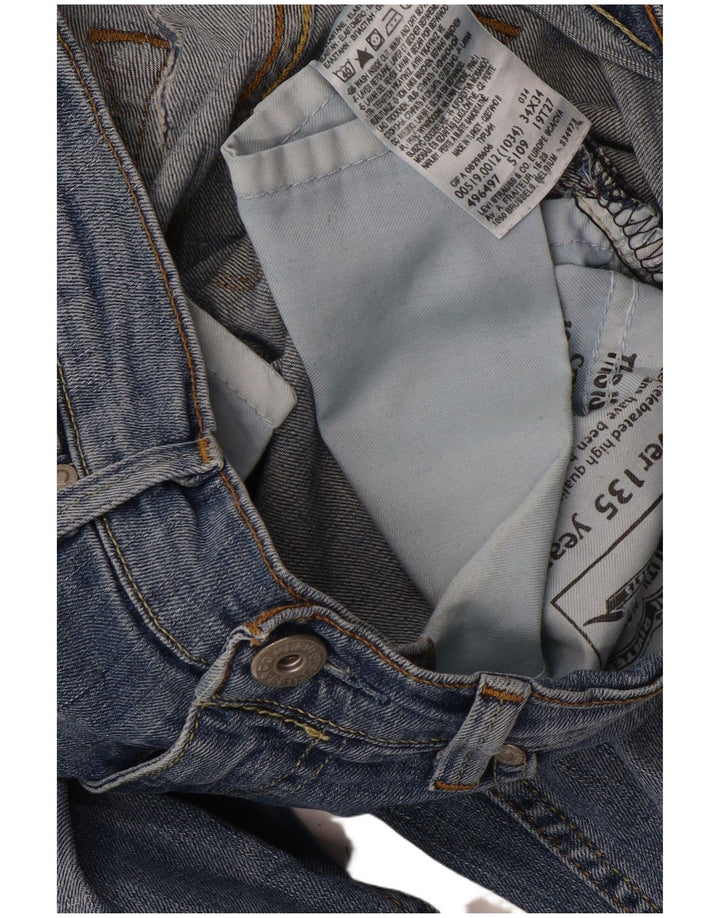 LEVI'S Muške 519 uske traperice W34 L34 Plavi pamuk