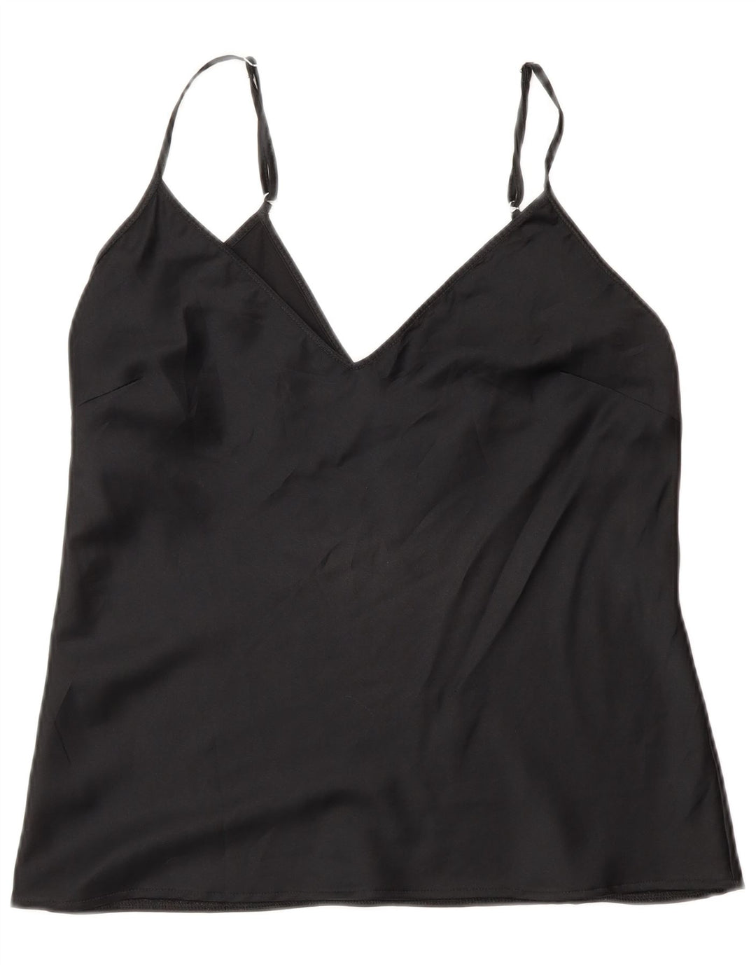 Zara ženski Cami Top UK 12 srednji crni poliester