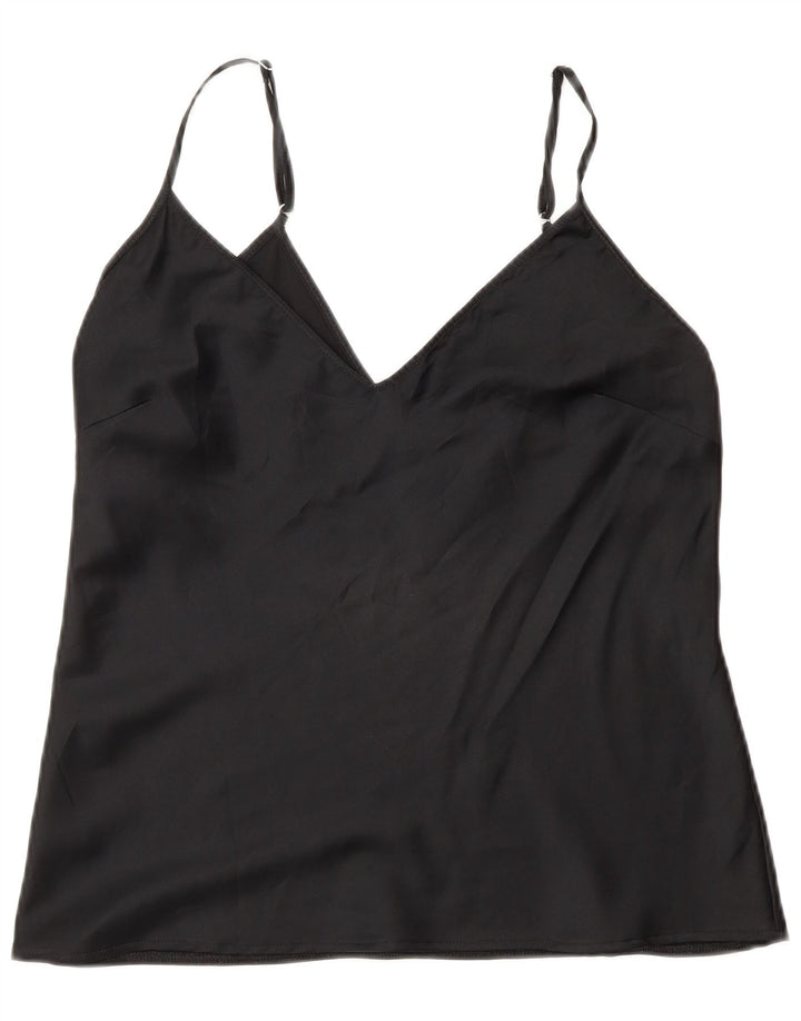 Zara ženski Cami Top UK 12 srednji crni poliester