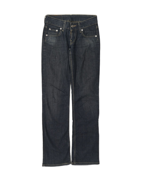 Levi's ženske ravne traperice W26 L32 tamnoplavi pamuk