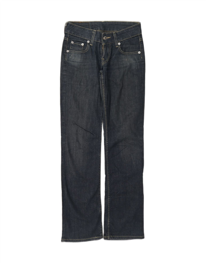 Levi's ženske ravne traperice W26 L32 tamnoplavi pamuk