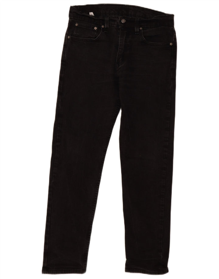 Levi's muške 502 ravne traperice W31 L29 sivi pamuk