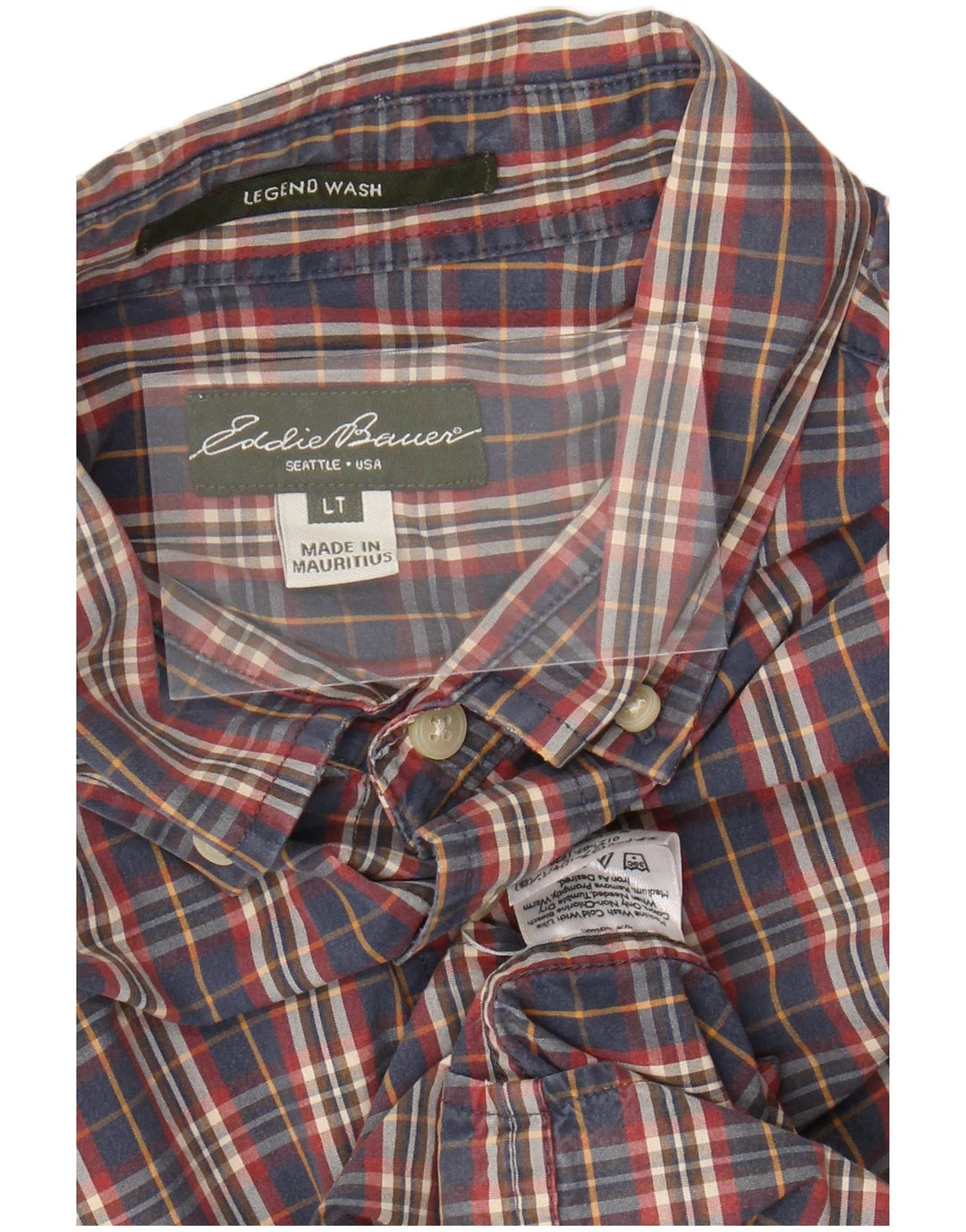 EDDIE BAUER Muška košulja velika tamnoplava karirana pamuk