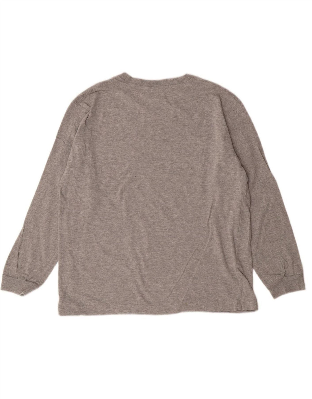 L.L.BEAN Boys Top Long Sleeve 14-15 Years Large  Grey Cotton