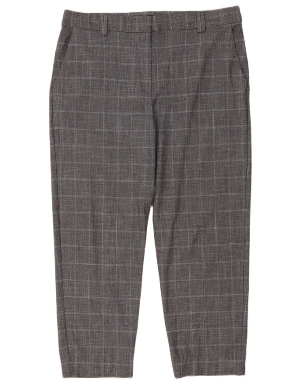 Marks & Spencer muške skraćene hlače UK 14 Large W34 L26 Gray Houndstooth