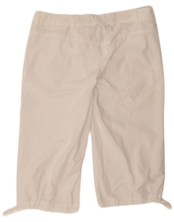 Adidas ženske Clima 365 Capri hlače UK 18 XL W36 L19 bijeli poliester