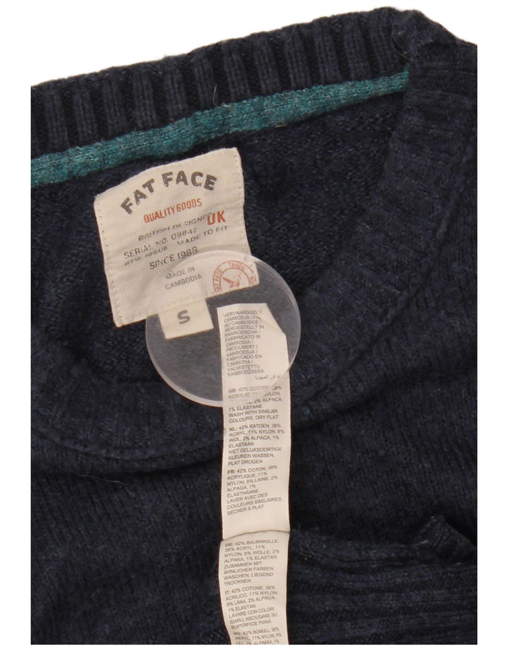 FAT FACE Ženski pulover s okruglim izrezom UK 10 Mali tamnoplavi