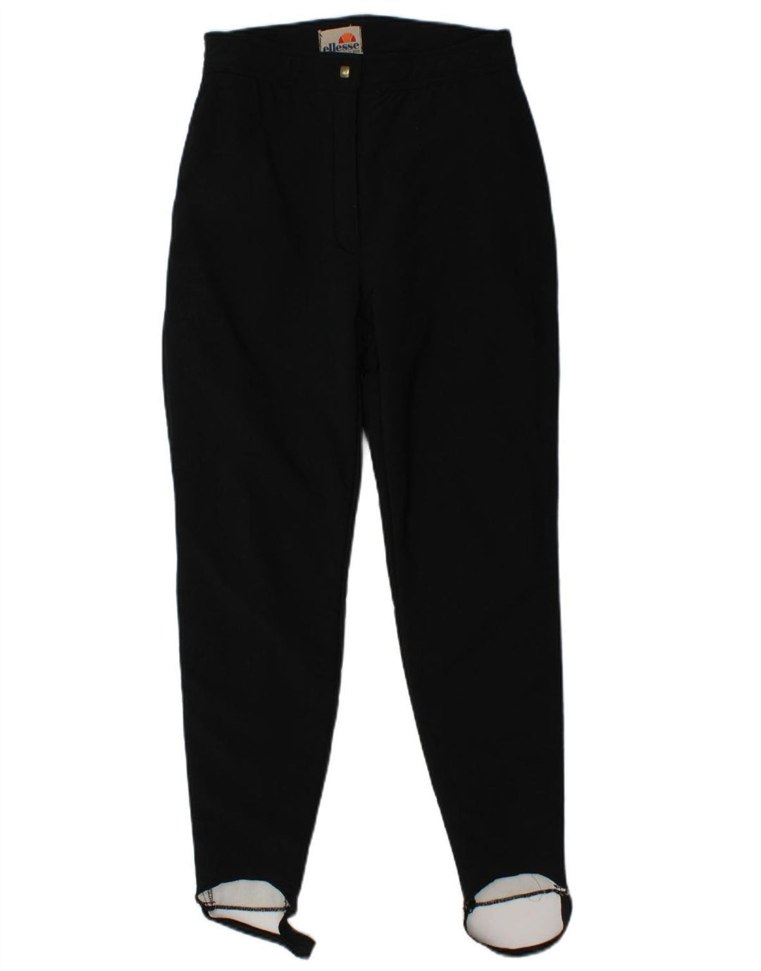 ELLESSE Womens Stirrup Tracksuit Trousers IT 44 Medium  Black Nylon
