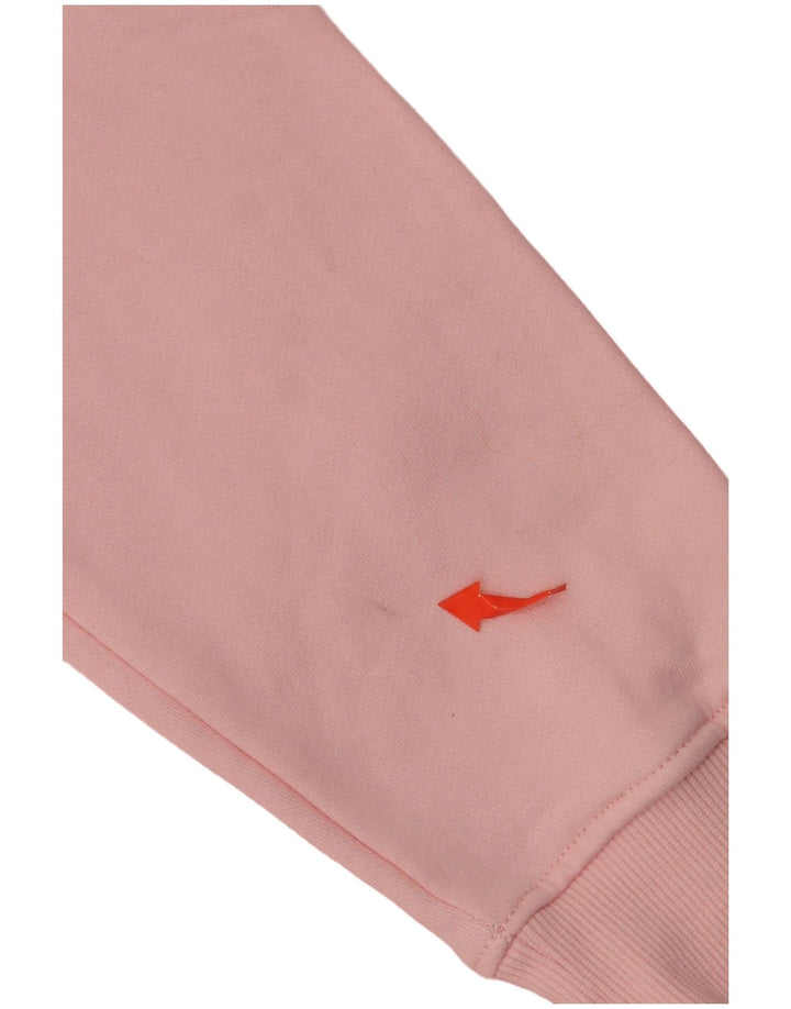 ELLESSE Ženska majica s kapuljačom UK 12 Srednje ružičasti pamuk