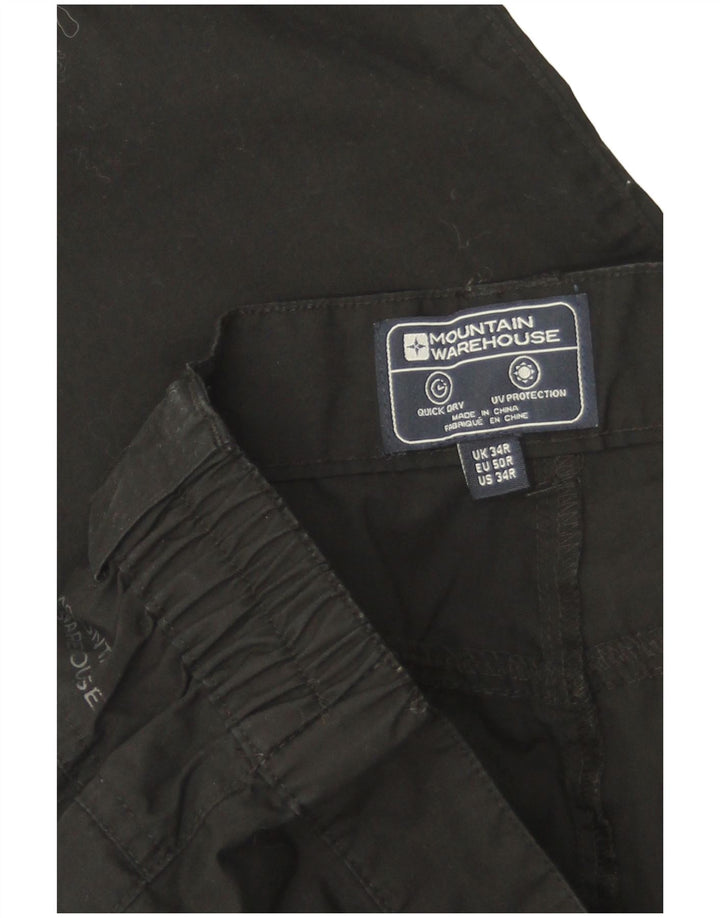 Mountain Warehouse muške ravne kargo hlače W34 L31 crni poliester