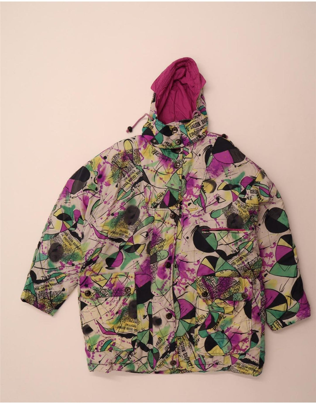 Gil Bret Ženska podstavljena jakna s kapuljačom UK 16 Veliki višebojni poliamid